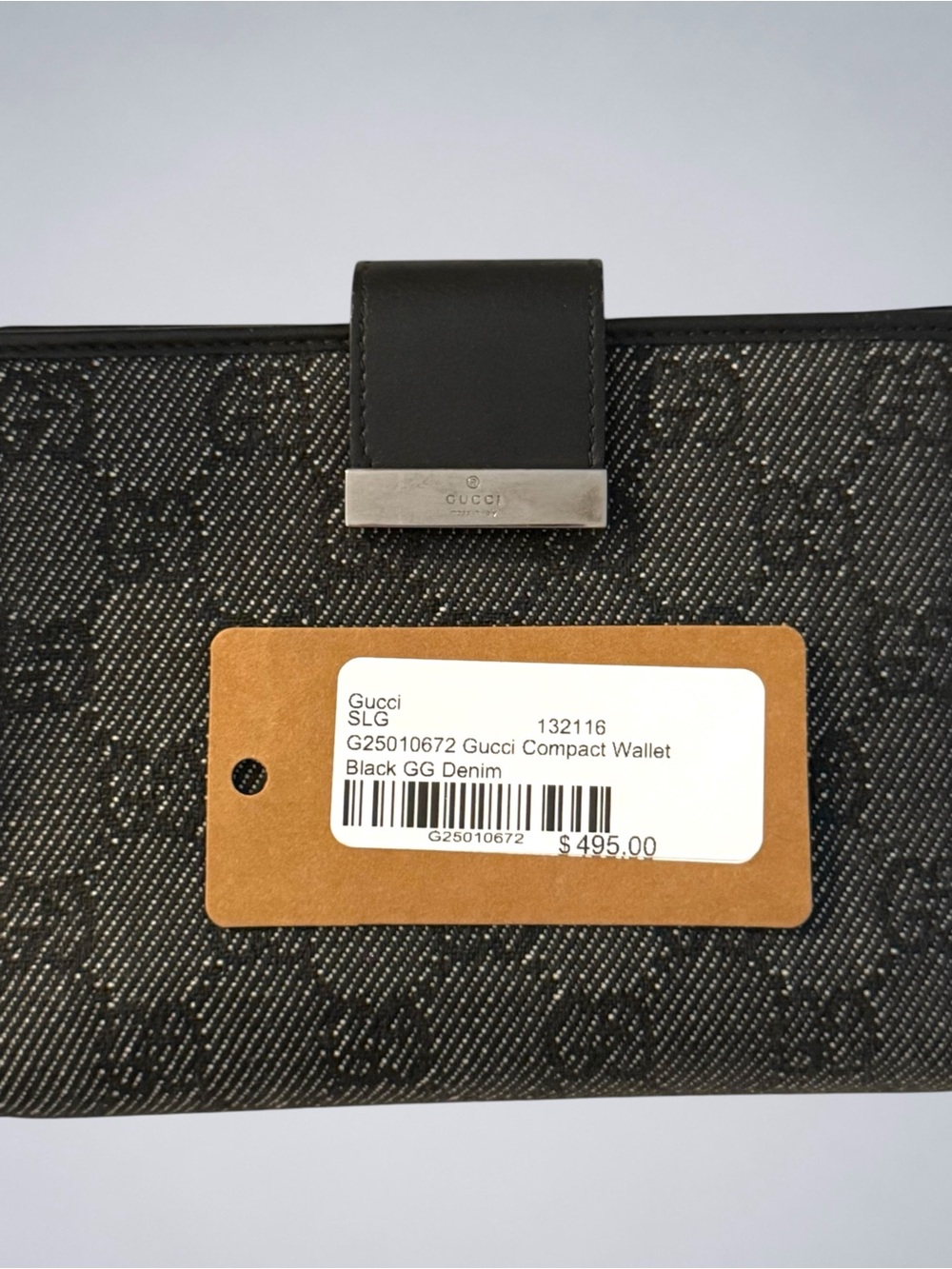 Vintage Gucci GG Denim 6 Ring Agenda Planner Black Y2K Original Retail Tag EPC - Picture 5 of 12
